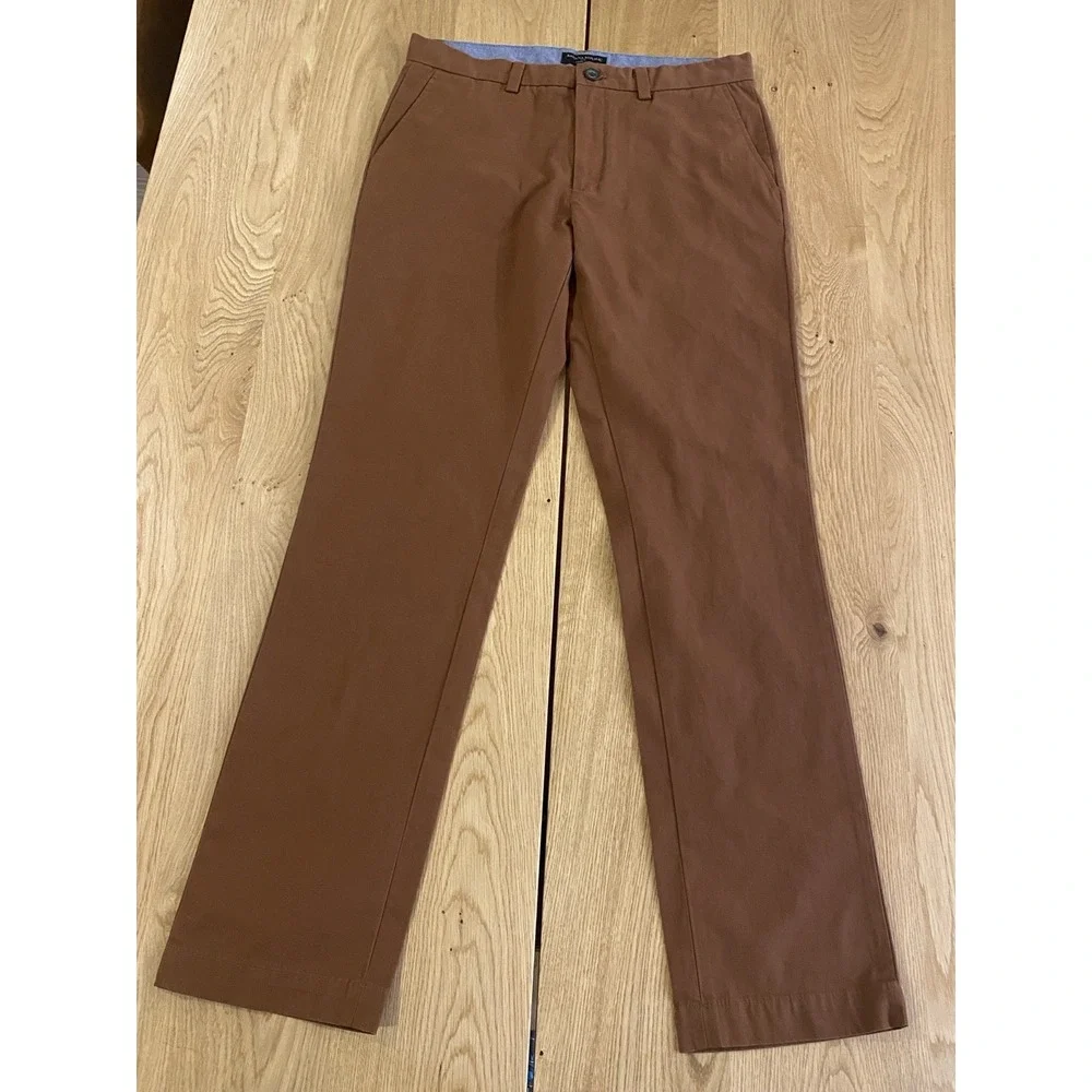 Banana Republic‎ Pants Mens 32 Aiden Burnt Sienna Chino Slim Fit